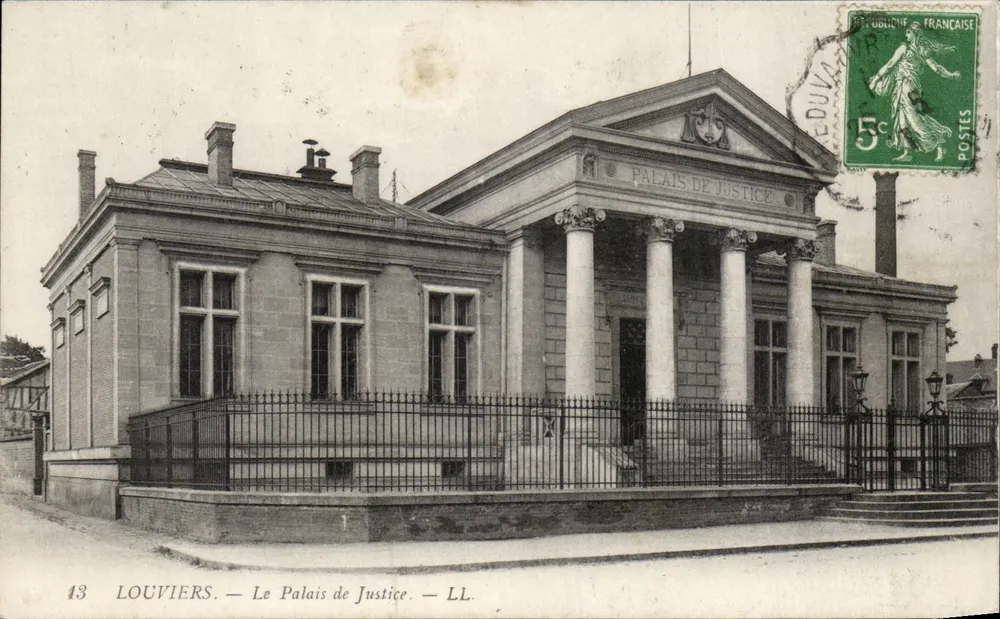 Louvières — O Palácio de Justiça — LL. - Frente