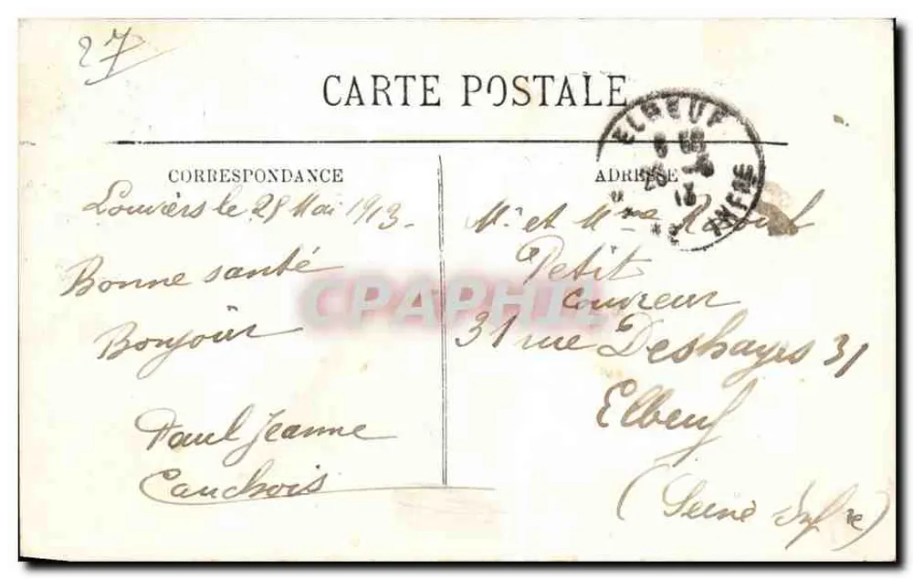 Louvières — O Palácio de Justiça — LL. - Verso