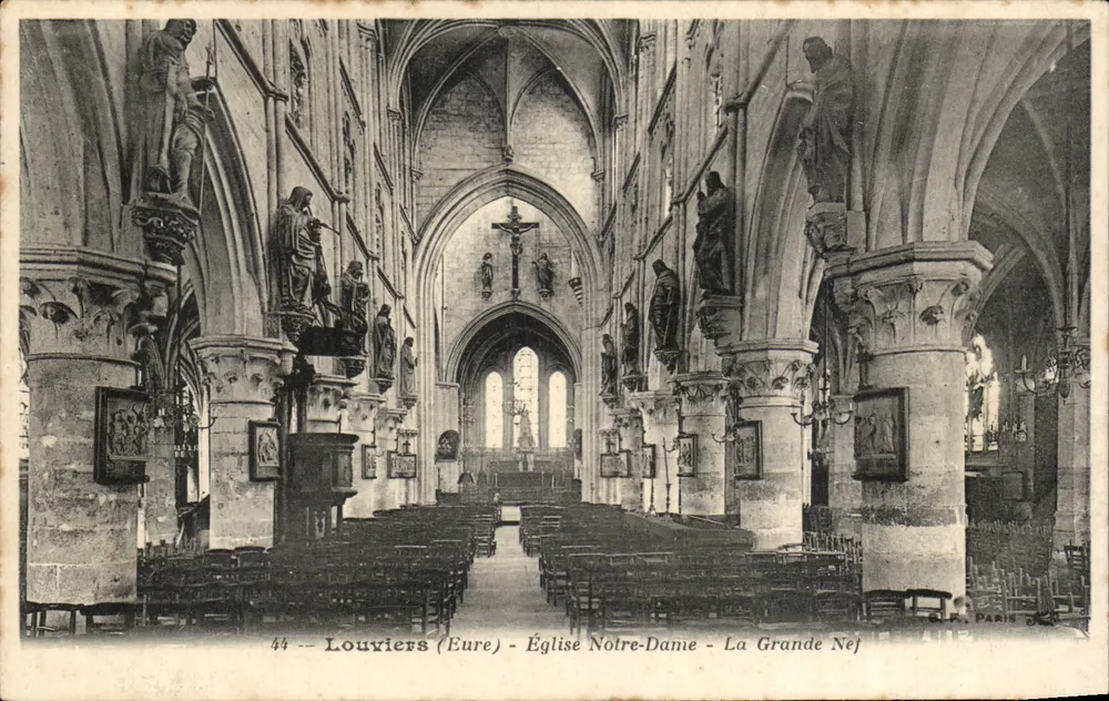 Louviers (Eure) - Kirche Notre-Dame - La Grande Nej - Vorderseite