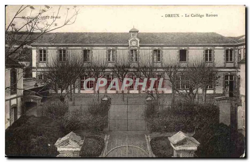 Dreux - O Colégio Rotrou — M. Durand, editor, Drome - Frente