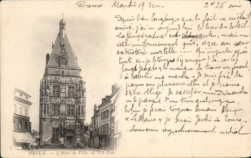 Dreux — O Hotel de Ville — ND Pbot - Frente