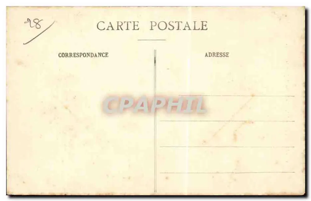 Dreux (E-et-L.) — A Estátua de Jean de Rotrou — Editor desconhecido, n° 12 - Verso