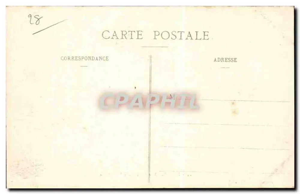 Dreux — Ansicht der Place Saint-Gilles — Ch. Foucault, Verlag, Dreux - Rückseite