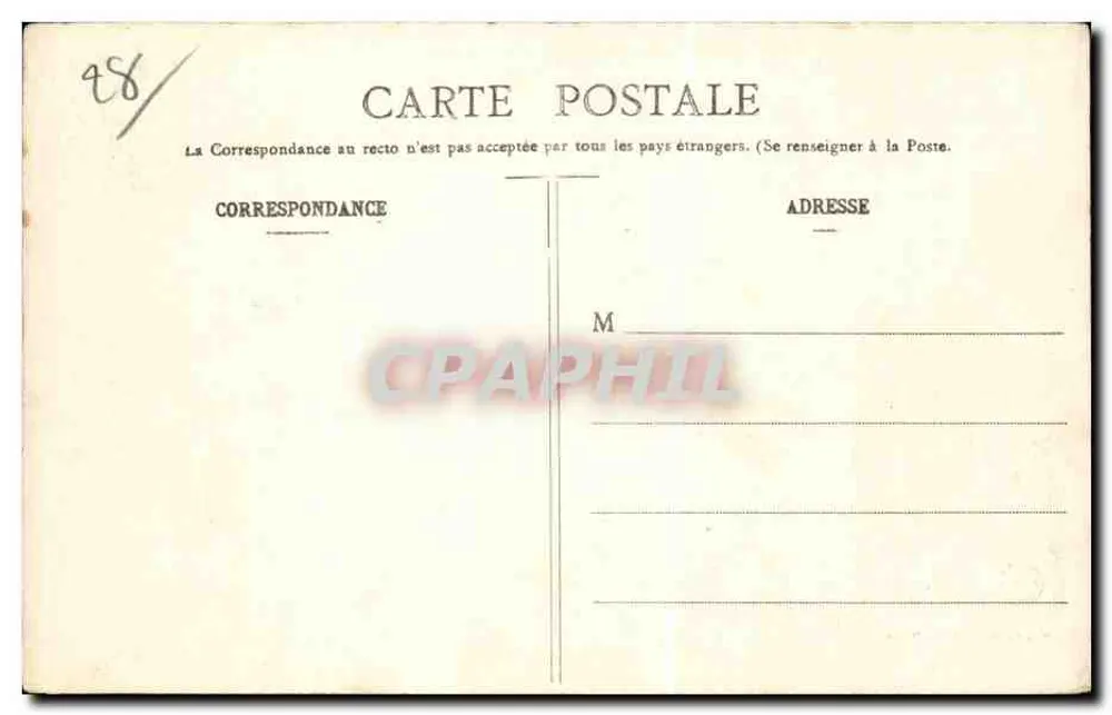 Dreux - Caixa de Economia — Ch. Foucault, editor, Dreux, n°6 - Verso
