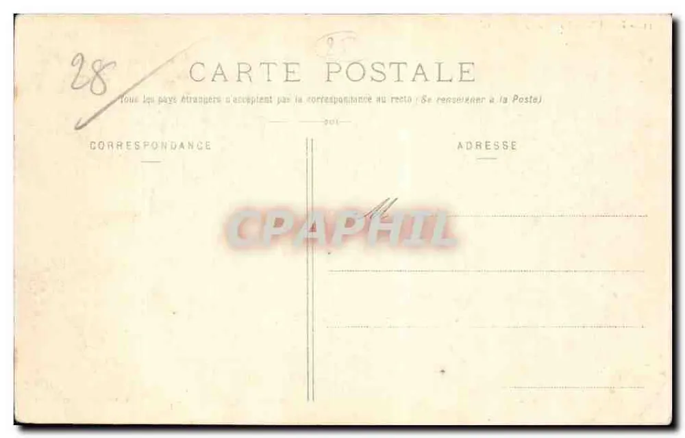 Dreux - A Subprefeitura — Ch. Fongault, editor Dreux - Verso