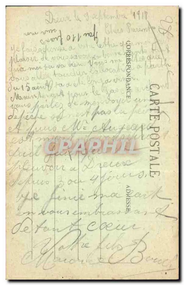 Dreux - Caixa de Economia — Ch. Foucault, editor, Dreux - Verso