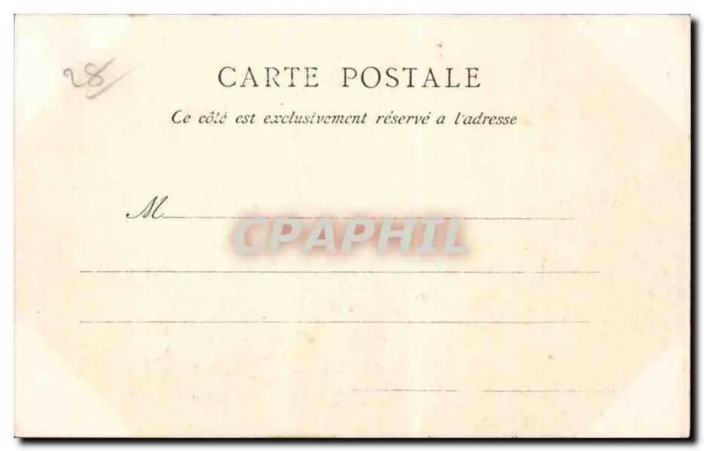 Um Dreux — Eingangstor des Schlosses Anet — C.P.A. Paris - Rückseite