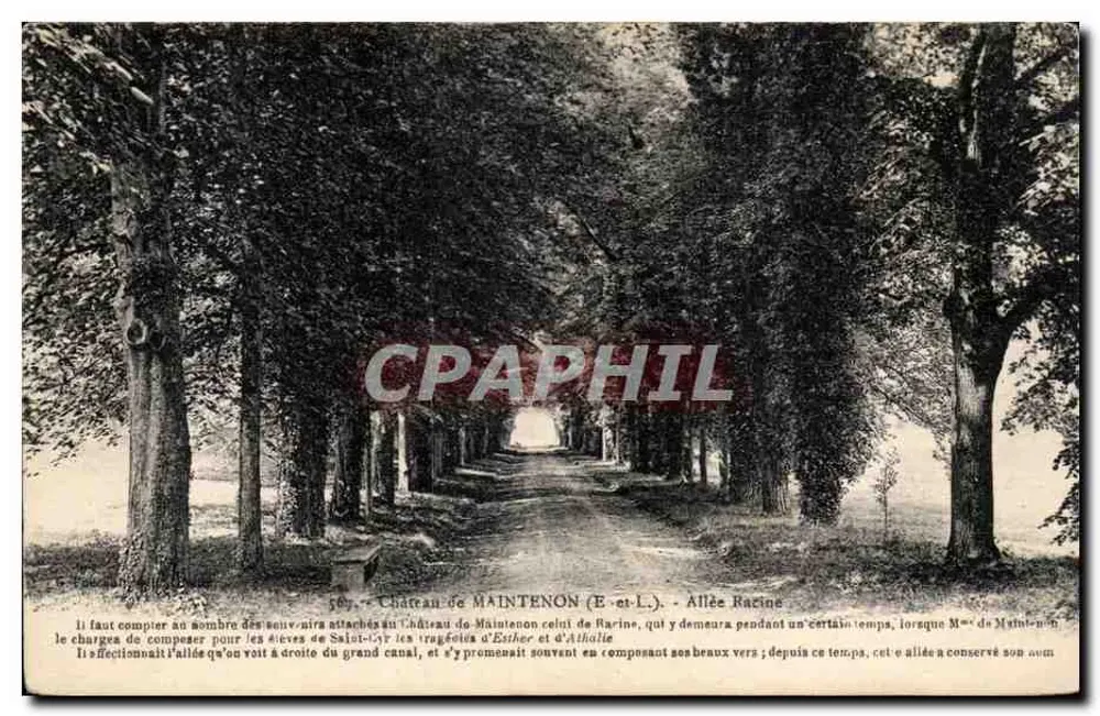 Castelo de Maintenon (E-et-L.) - Avenida Racine - Frente