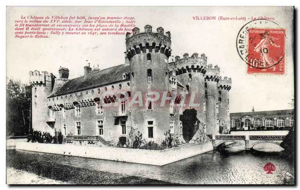 Villebon (Eure-et-Loir) — O Castelo — editor desconhecido, número de série não visível - Frente