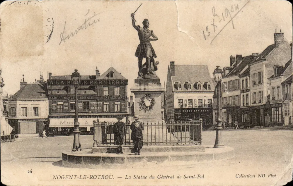 Nogent-le-Rotrou — La Statue du Général de Saint-Pol — ND Phot - Vorderseite