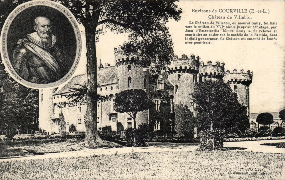Schloss Villebon — Umgebung von Courville (E.-et-L.) — G. Pousseau, Verlag Alençon - Vorderseite
