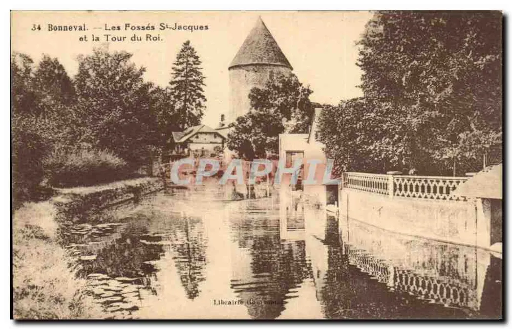 Bonneval — Die Fossés St-Jacques und die Turm des Königs — Librairie (Chamond) - Vorderseite