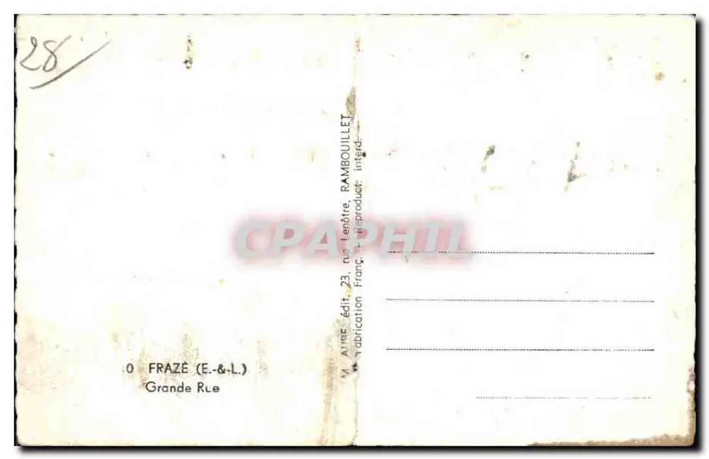 मुख्य गली — मुख्य गली का दृश्य — प्रकाशक O. FRAZÉ (E.&L.) - पीछे