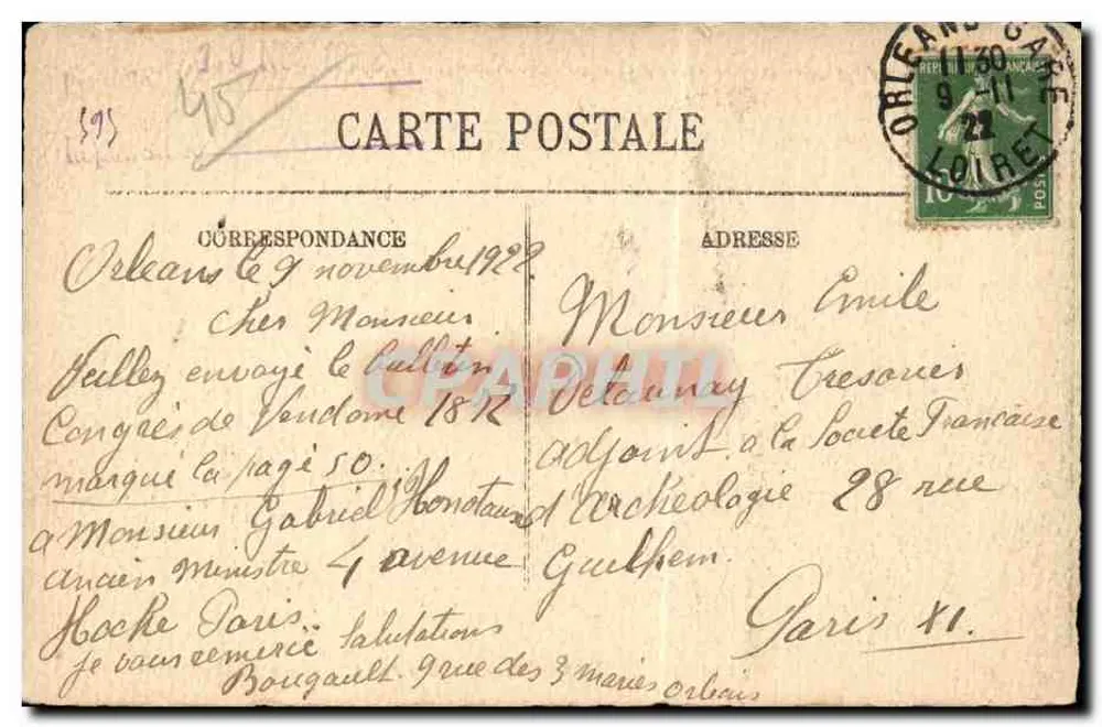 Orléans Antigo — Sítio de Orléans — LL - Verso