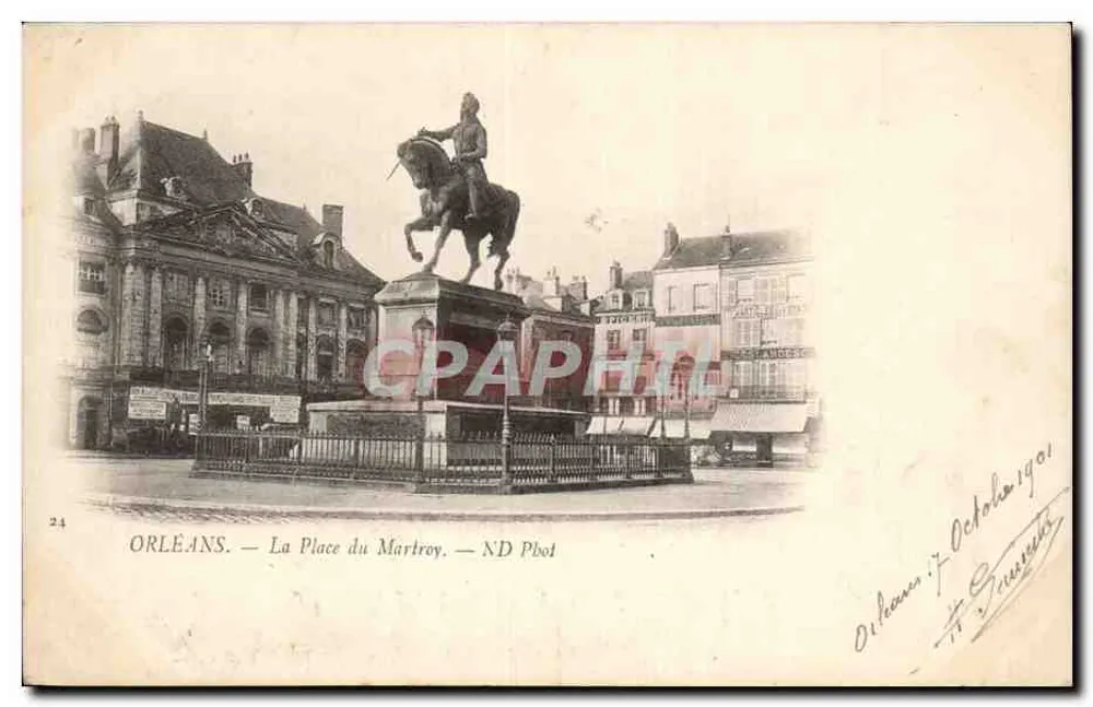 Orléans — A Place du Martroy — ND Phot - Frente