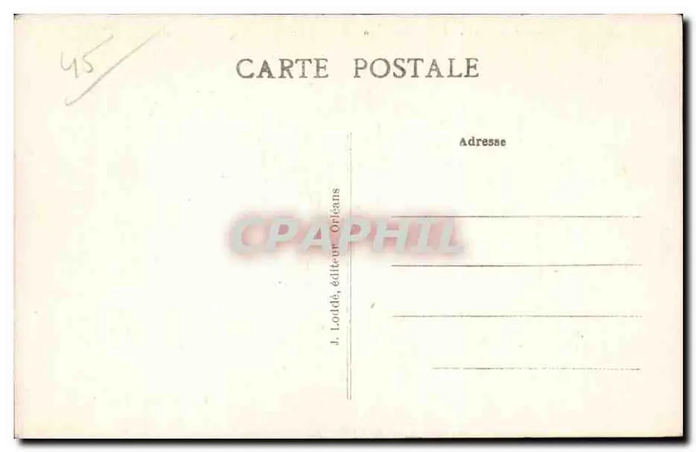 A porta Saint-Jean, em Orléans — O Velho Orléans — N° 7 — Editor J. Louldé - Verso