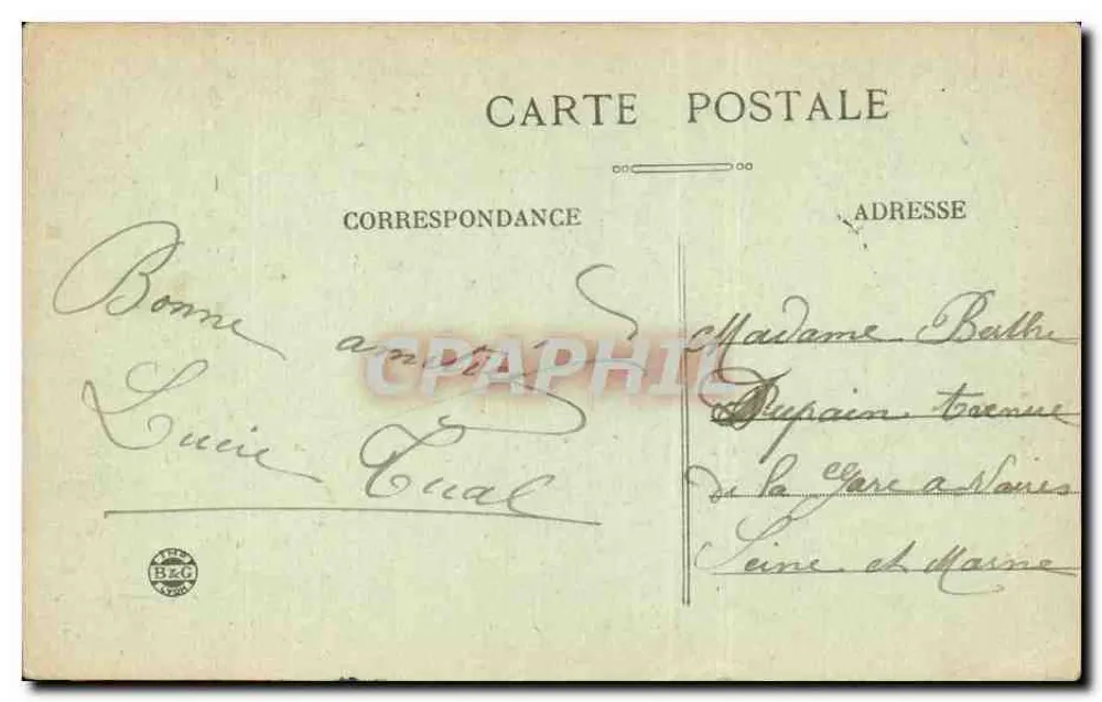ORLEANS — Jeanne d'Arc, von Foyatier — Orléanaises Galerien - Rückseite
