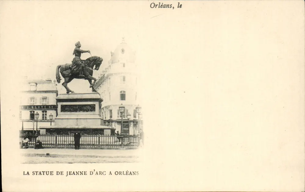 Orléans, a estátua de Joana d'Arc — editada por J. Klotz, n° 53 - Frente