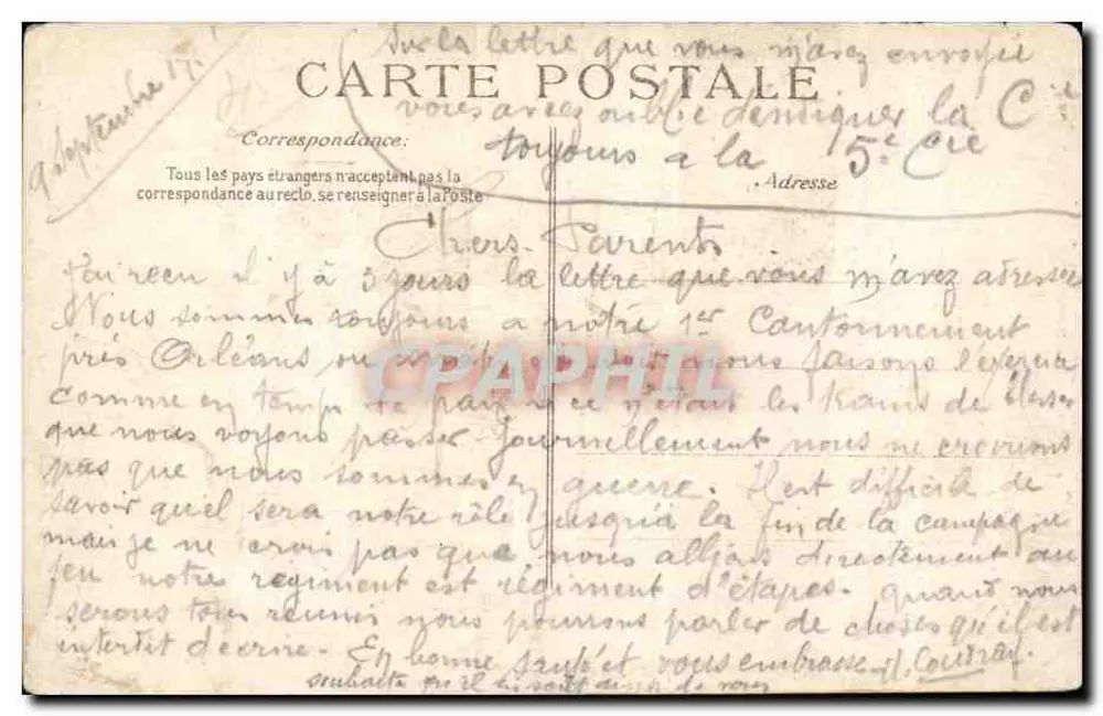 Orléans — Die Feste Joan von Arc, die Prozession des 8. Mai — Der Klerus - Rückseite