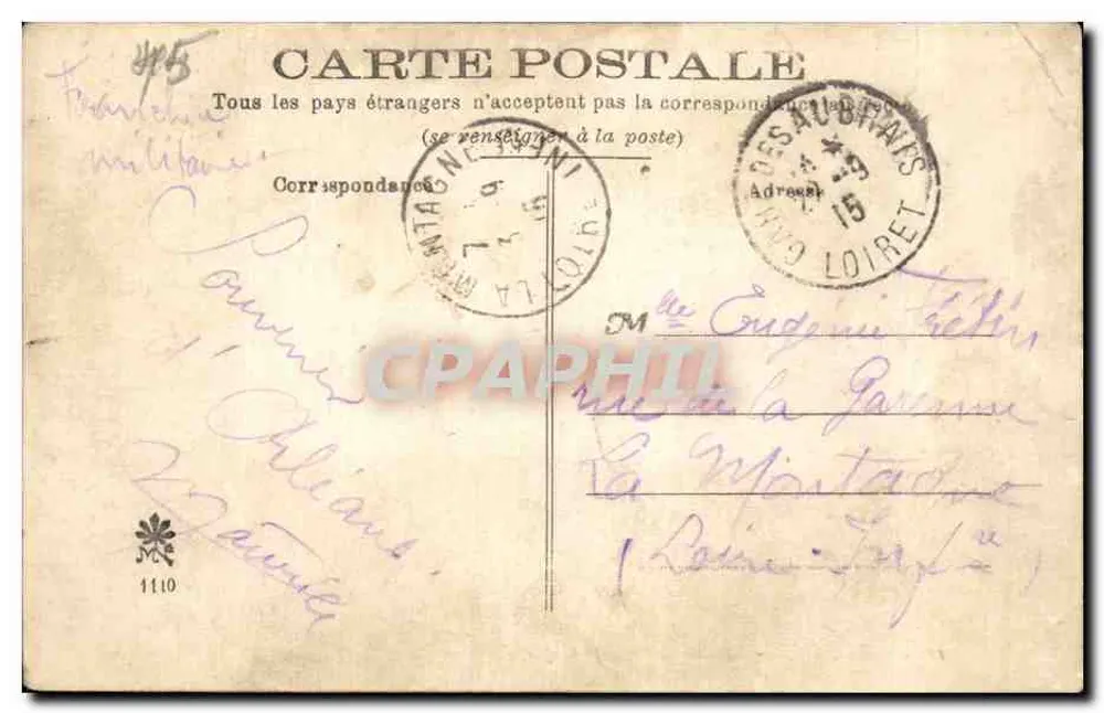 Orléans — La Rue de la République — Grand Café de la Rotonde - Rückseite
