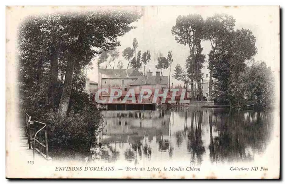 Umgebung von Orléans — Ufer des Loiret, das Mühle Chéron — Sammlung ND Phoi - Vorderseite