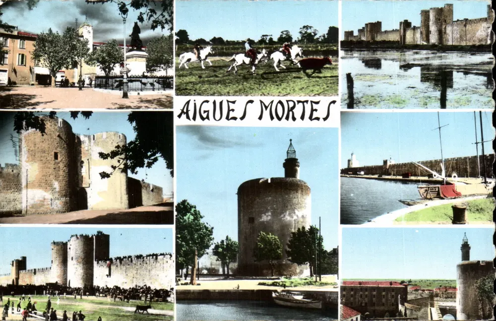 Aigues-Mortes — Panoramablick — Real-Photo-Cie des Arts Photomécaniques, Paris - Vorderseite
