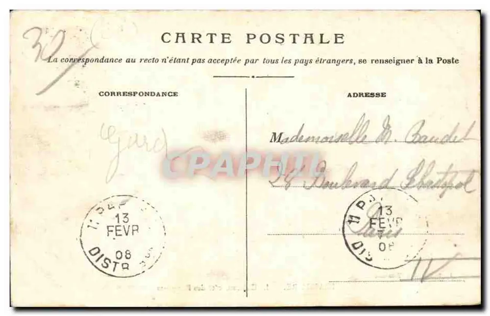 Beaucaire — Ansicht des Schlosses, Seite der Mauern — Foto. Blauchin, Tarascon - Rückseite