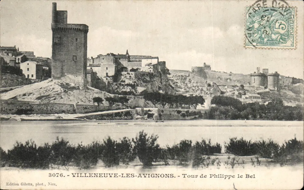 Villeneuve-lès-Avignon - Turm von Philipp dem Guten — Edition Giletta, Fotografie von Nice, n° 3076 - Vorderseite