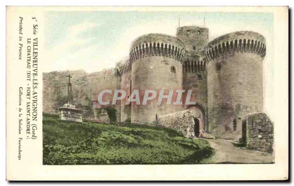 Villeneuve-lès-Avignon — Schloss genannt Fort Saint-André — Collection de la Solution, 5. Serie - Vorderseite