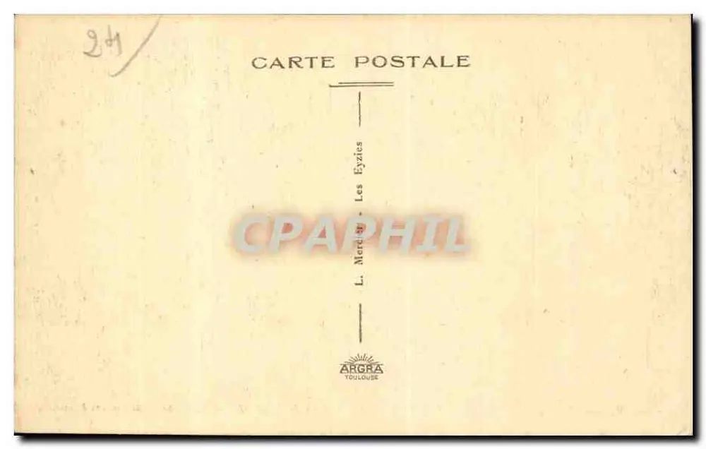 Les Eyzies (Dordogne) — Prähistorische Hauptstadt — Verstärkte Kirche von Tayac (11. und 12. Jahrhundert), Historisches Denkmal - Rückseite