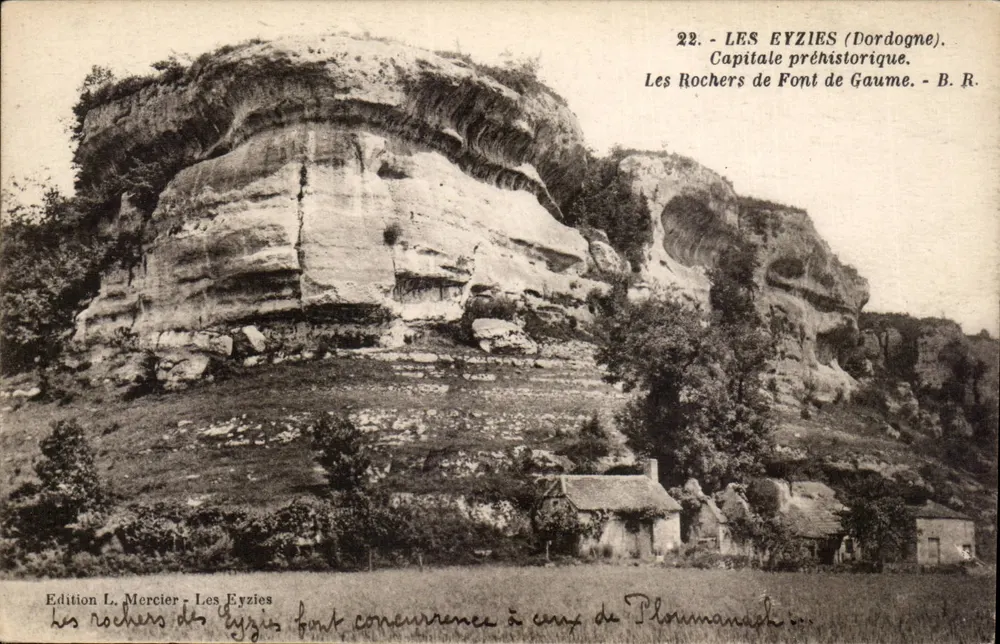 Die Felsen von Font de Gaume — Les Eyzies (Dordogne) — Edition L. Mercier - Vorderseite