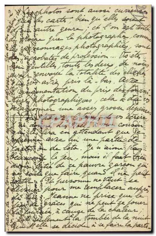 Die Felsen von Font de Gaume — Les Eyzies (Dordogne) — Edition L. Mercier - Rückseite