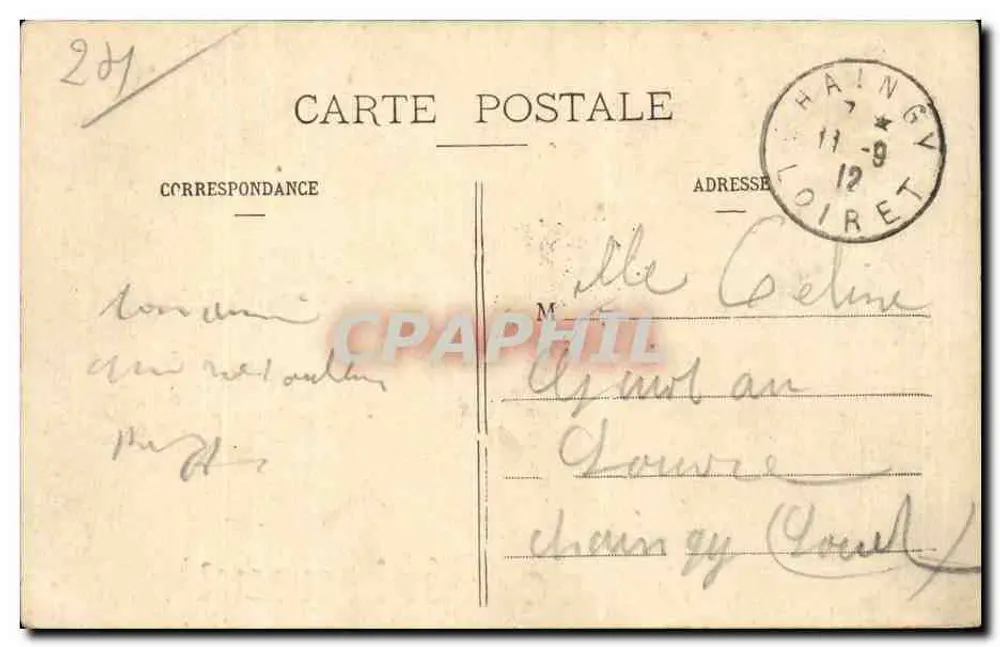 Mille Baisers — de Périgueux — L. S. édit. Hautmont - Verso