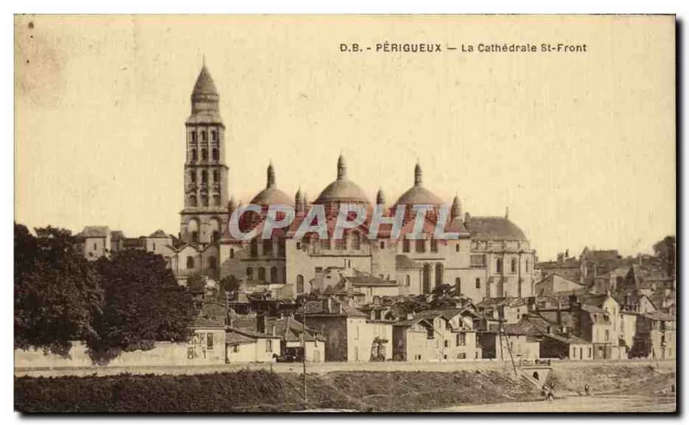 Périgueux — A Catedral de São Front — D.B. - Périgueux - Frente