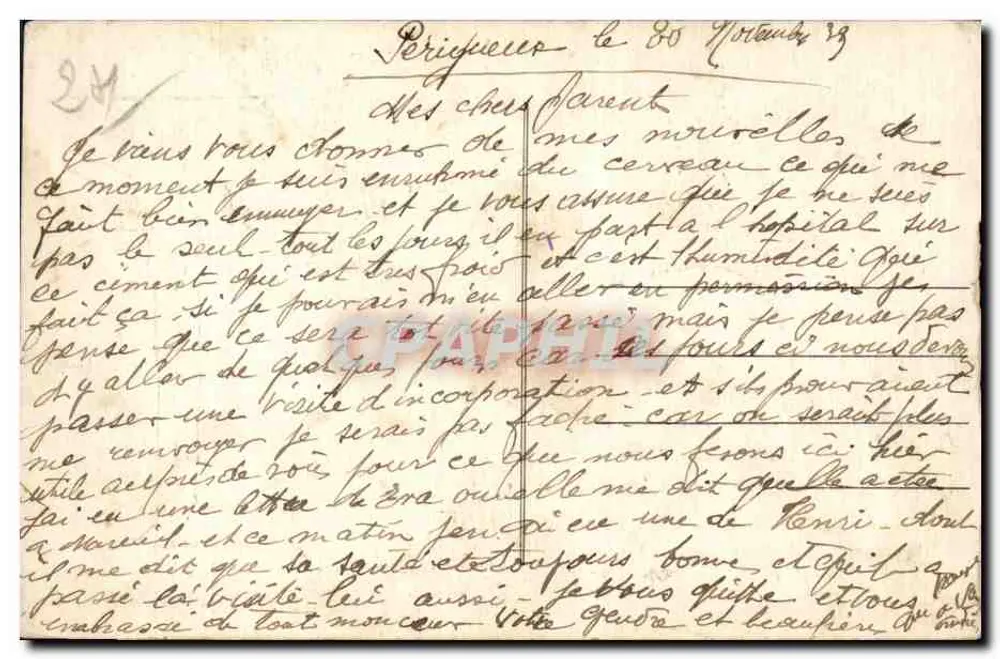 Périgueux — O Palácio de Justiça — editor Perigord - Verso