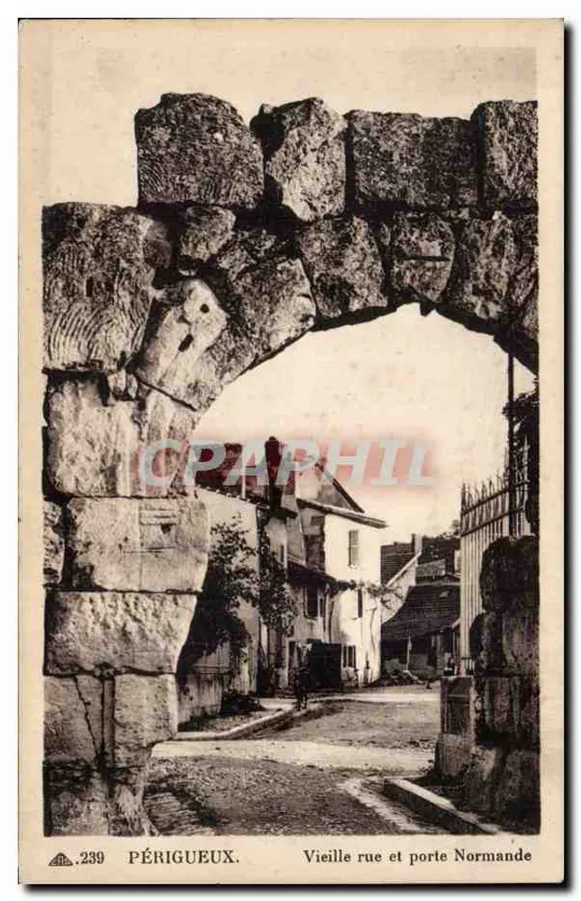 Périgueux — Alte Straße und normannische Pforte — C4 des Arts, Strasbourg-Schiltigheim, n°239 - Vorderseite