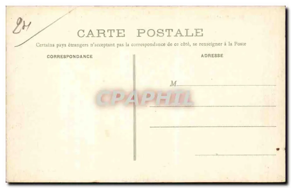 Périgueux - A Biblioteca e o Museu — Edit. GAF, n°24 - Verso