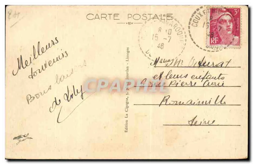 La Roque-Gageac (Dordogne) — Vista geral — Edição La Cigogne, n° 2794 - Verso