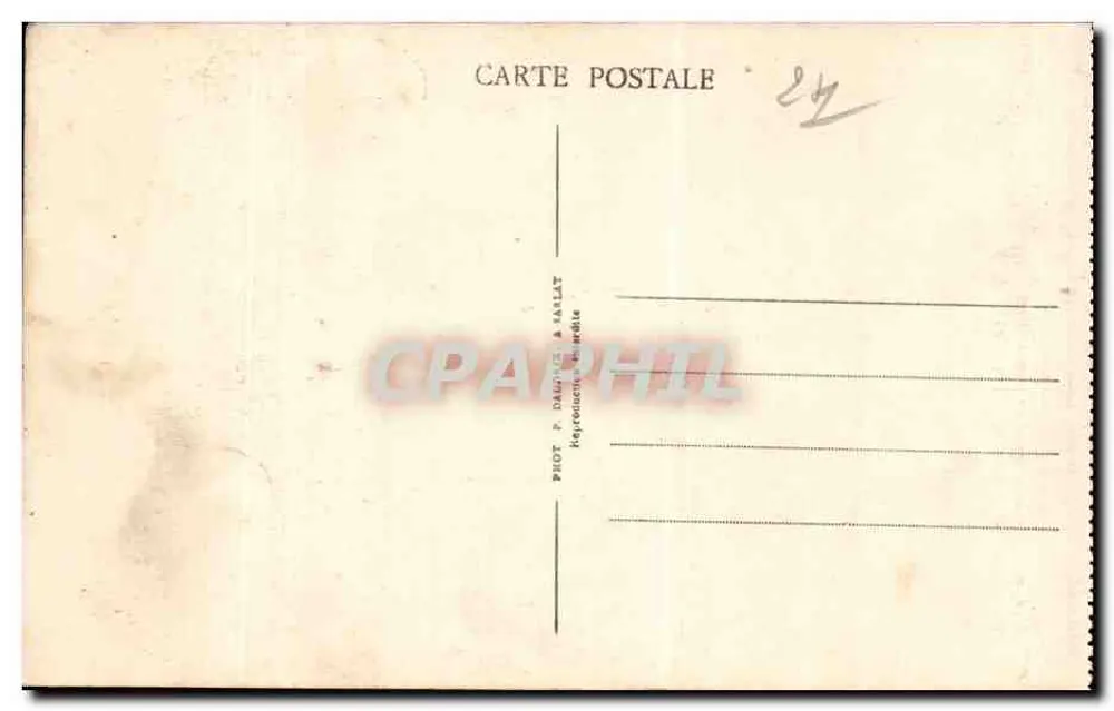 Sarlat - O Antigo Presidial — A Dordogne Pitoresca — Fot. P. Danchet, Sarlat - Verso