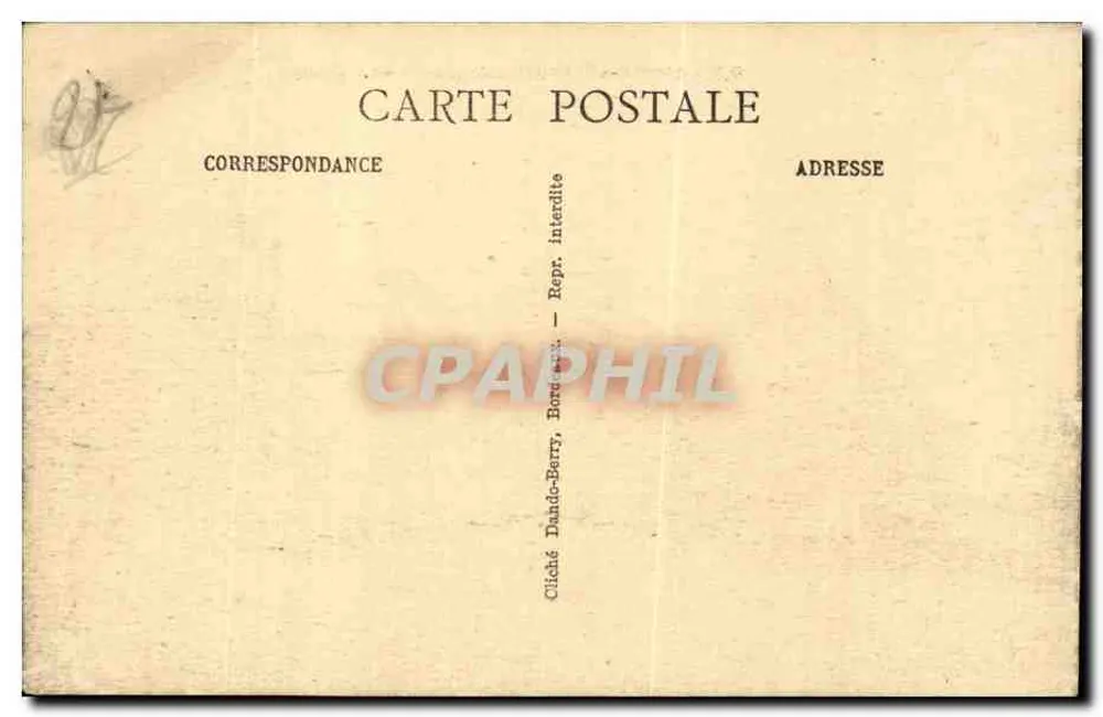 Sainte-Aulaye (Dordogne) — Widok na zamek — wydawnictwo D.B. - Rewers