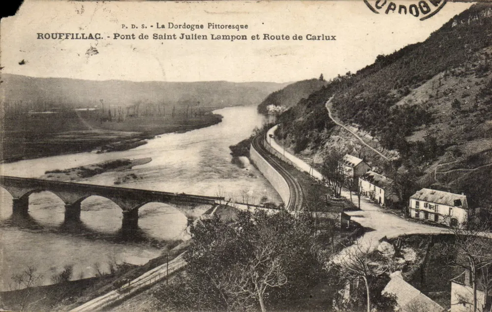 Rouffillac - Brücke Saint Julien Lampon und Straße nach Carlux — P.D.S. La Dordogne Pittoresque - Vorderseite