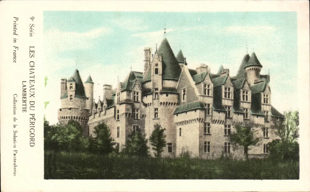 Os Castelos do Périgord — Castelo de Lambertié — 9ª Série, editor Lambertié - Frente