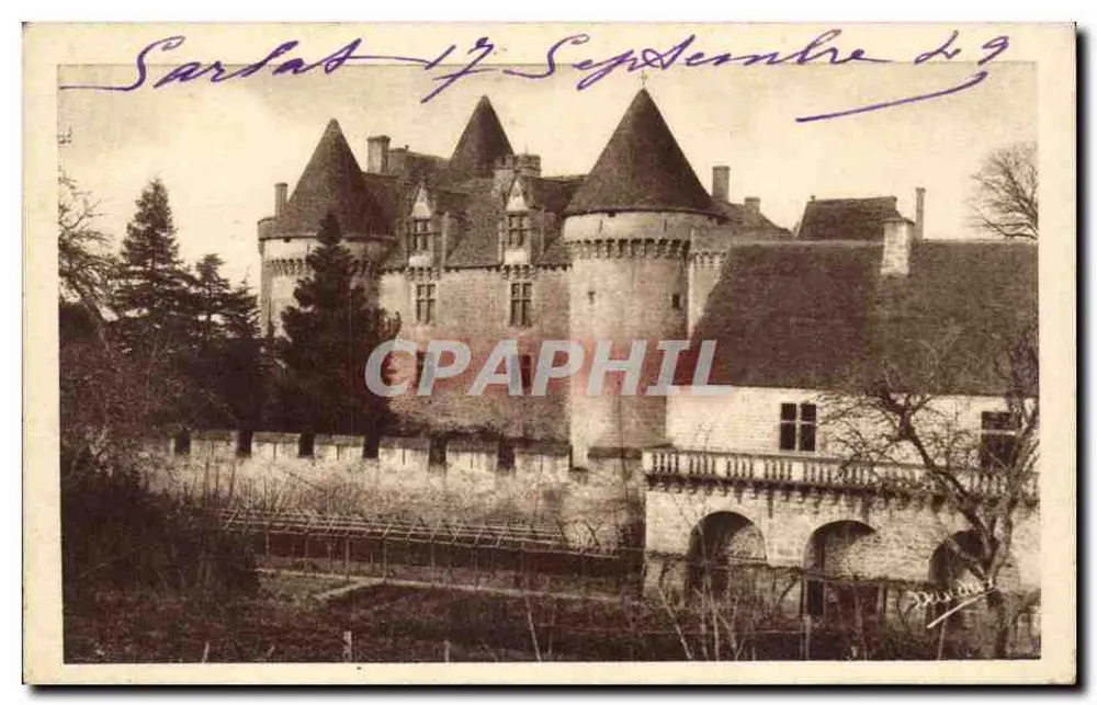 Castelo de Fénélon — Sarlat — P.D.S. A Dordogne Pittoresca - Frente