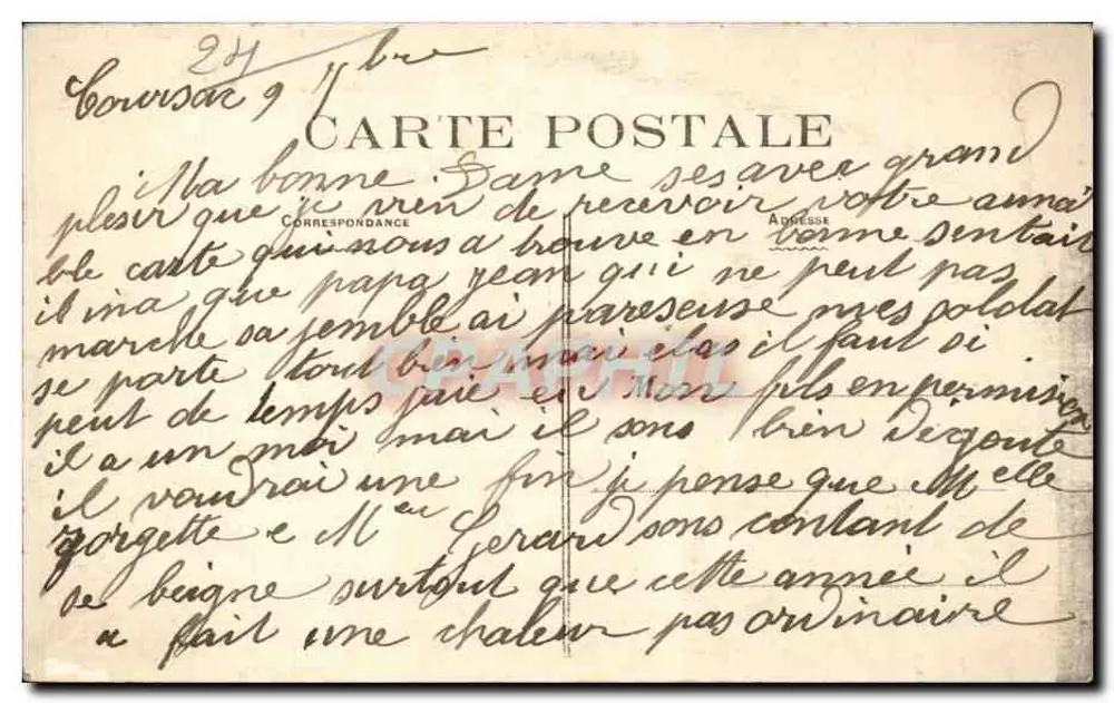 Périgueux — Kathedrale Saint Front und die Ufer der Isle — unbekannter Verlag, n°7 - Rückseite