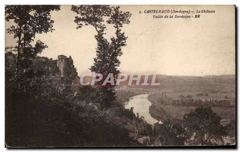 Castelnaud (Dordogne) — Das Schloss — Tal der Dordogne - BR - Vorderseite
