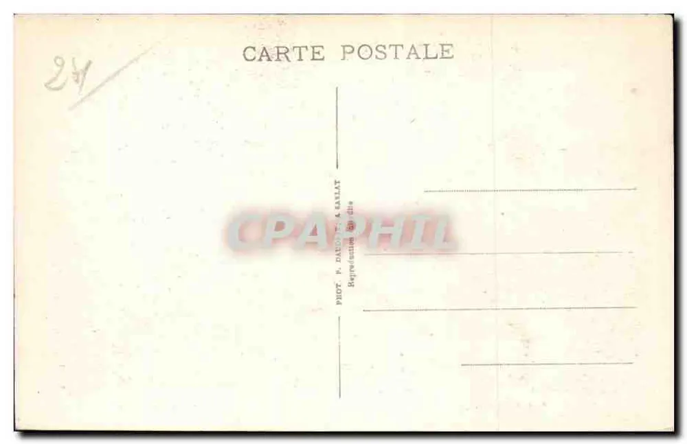 Feodale kasteel van Castelnau (in Sarladais) — La Dordogne Pittoresque — Fot. F. Daubert & Sarlat - Achterkant