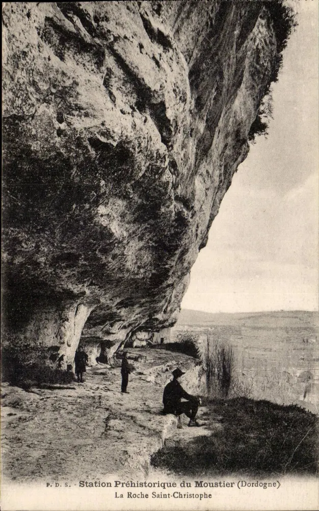 La Roche Saint-Christophe — Prähistorische Station von Moustier (Dordogne) — P.D.S. - Vorderseite