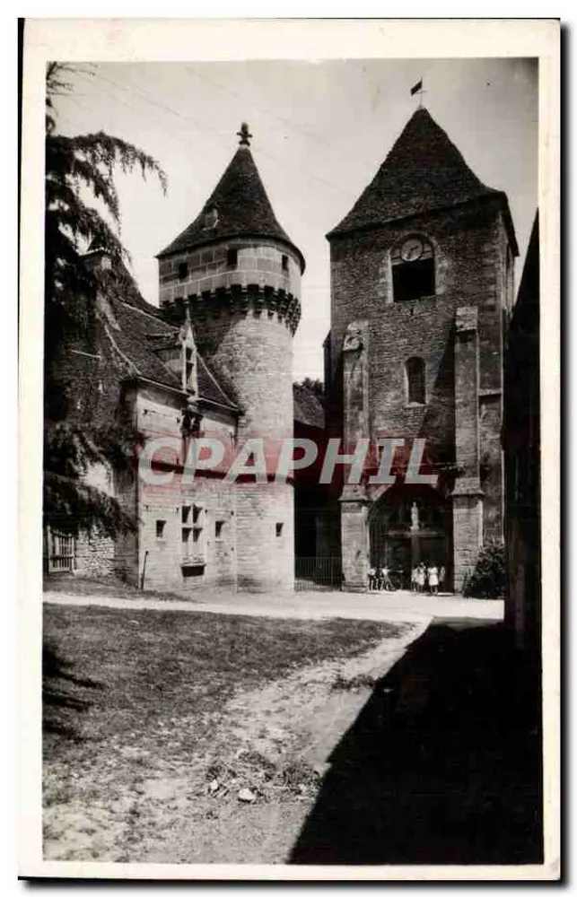Saint-Geniès (Dordogne) — Schloss und Kirche — Édition RENÉ, 8 Rue Montpensier, Périgueux - Vorderseite