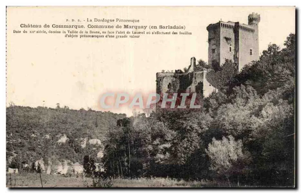 Castelo de Commarque — Dordogne pitoresca — P.D.S. (editor) - Frente