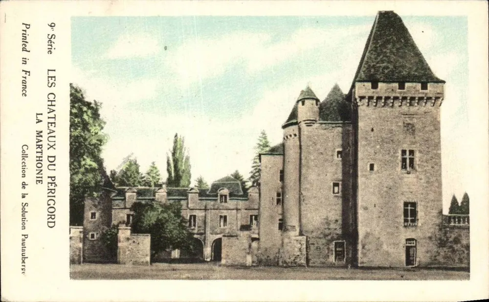 Die Schlösser des Périgord — La Marthonie — Sammlung von Solution Pauwulberre, 9. Serie - Vorderseite